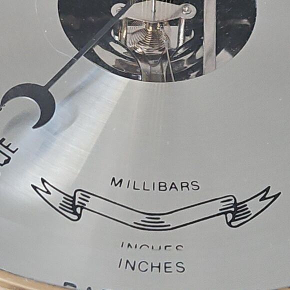 Bey Berk Brass SB402 Boat Ship Wheel Barometer Porthole Glass Nautical 9" Decor - Picture 4 of 16